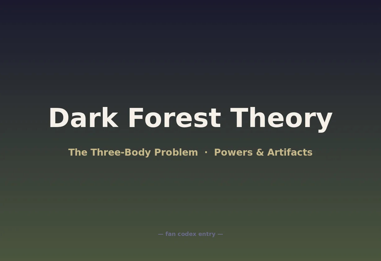 Dark Forest Theory